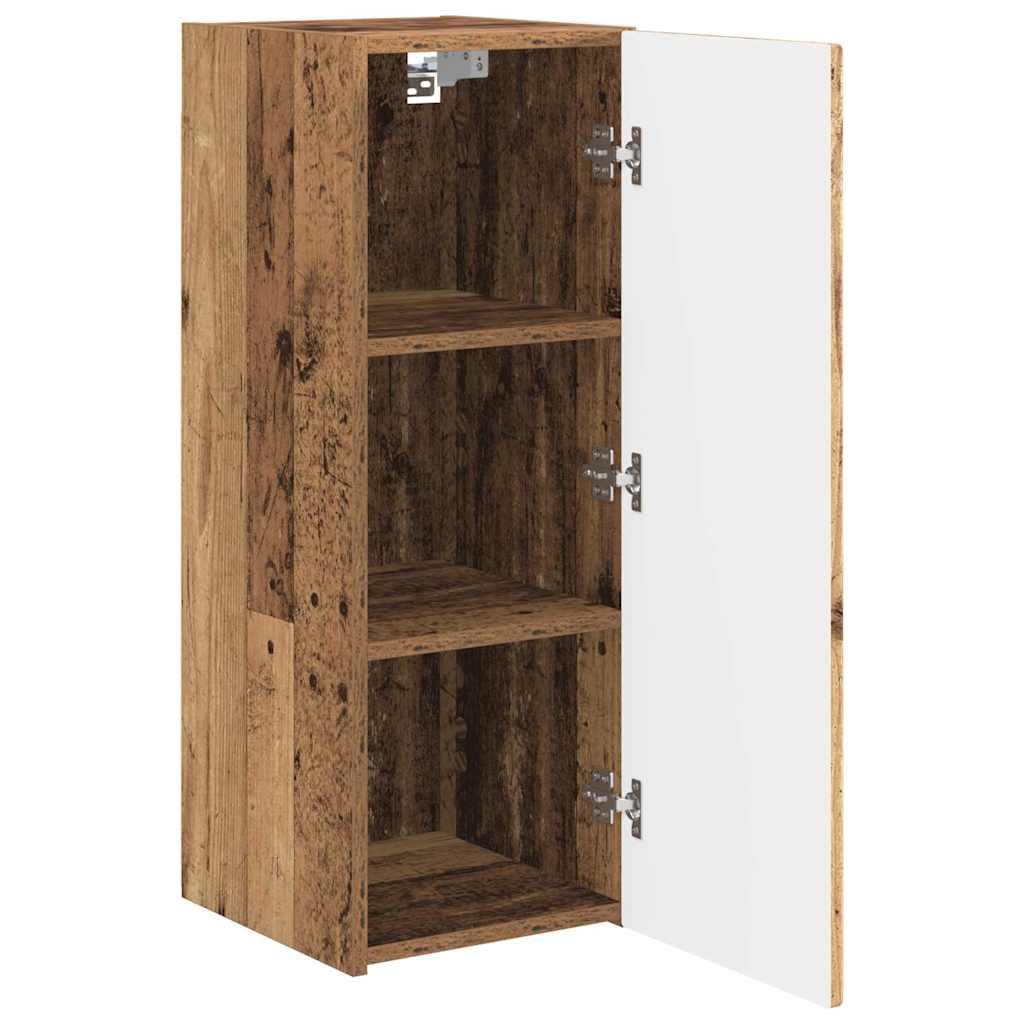 TV sieninė spintelė 2 pcs Senovinis medis 30 x 31 x 80 cm