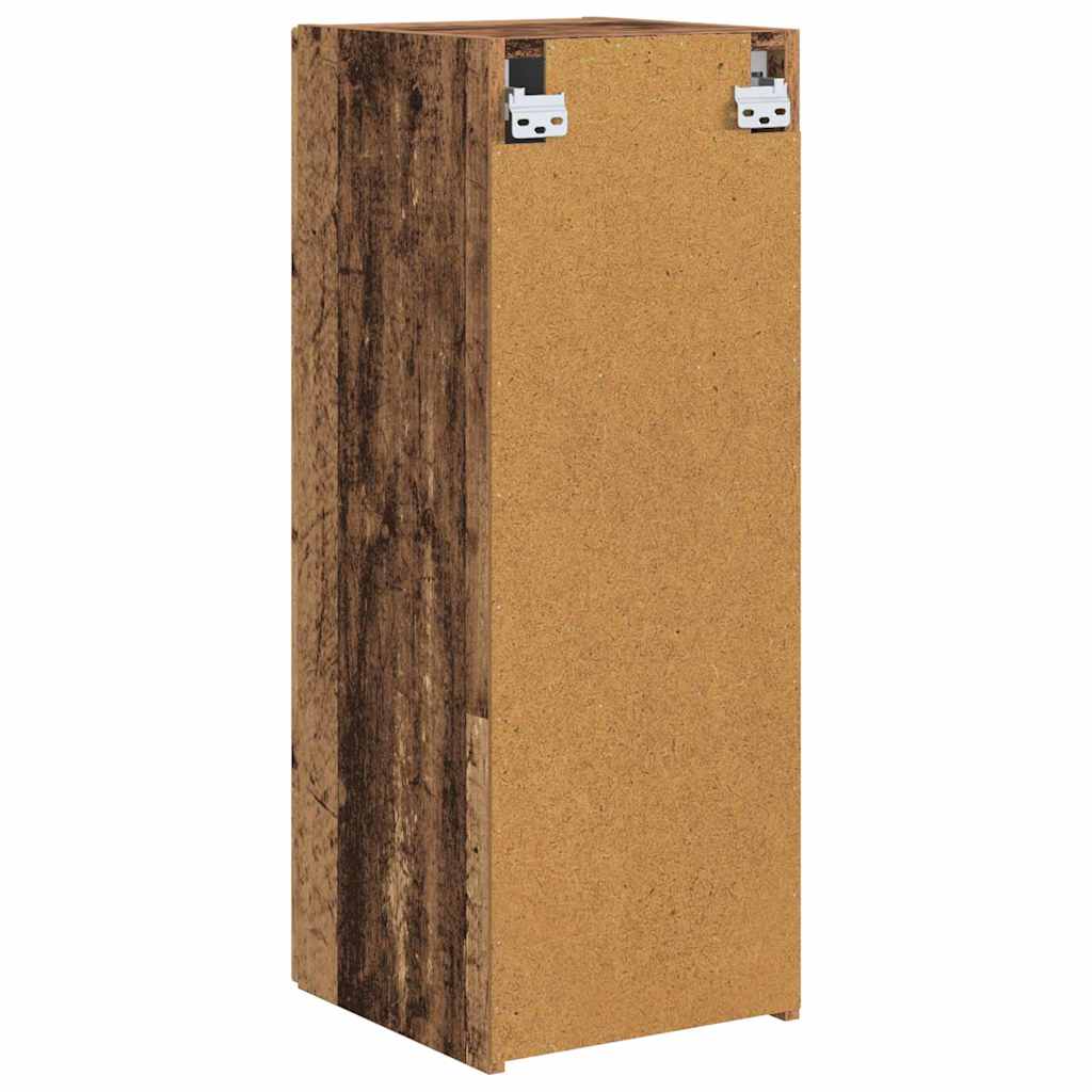 TV sieninė spintelė 2 pcs Senovinis medis 30 x 31 x 80 cm