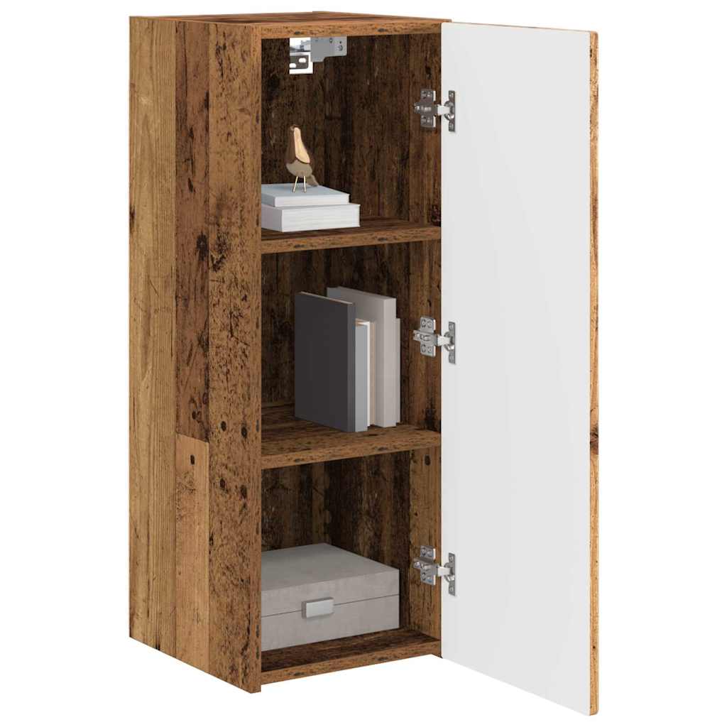 TV sieninė spintelė 2 pcs Senovinis medis 30 x 31 x 80 cm