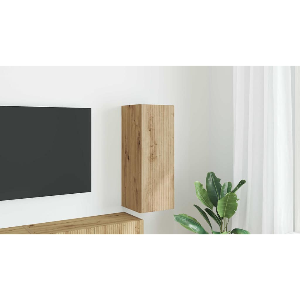 TV sieninė spintelė Meistrų ąžuolas 30 x 31 x 80 cm