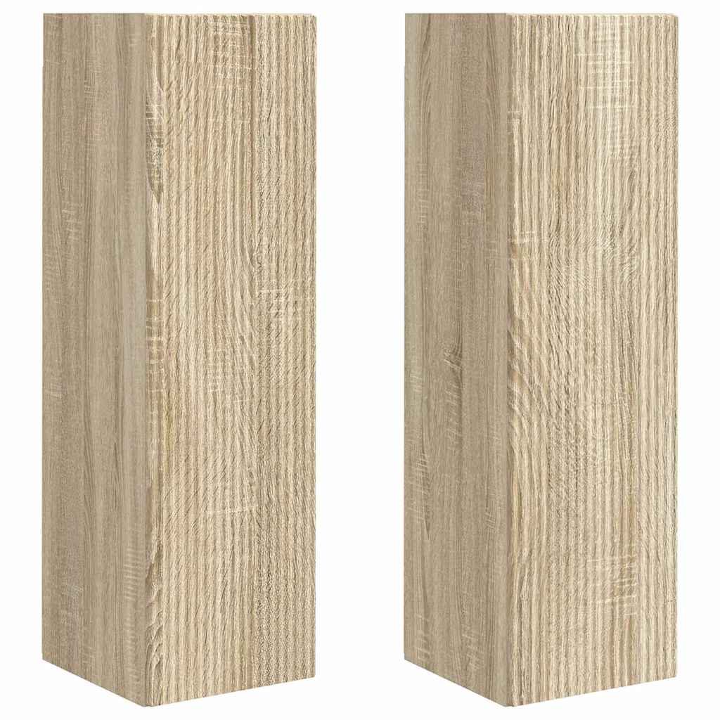 TV sieninė spintelė 2 pcs Sonoma 30 x 31 x 100 cm