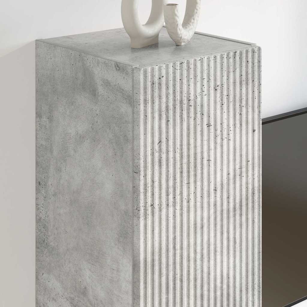 TV sieninė spintelė Betoninė 30 x 31 x 100 cm Apdirbta mediena