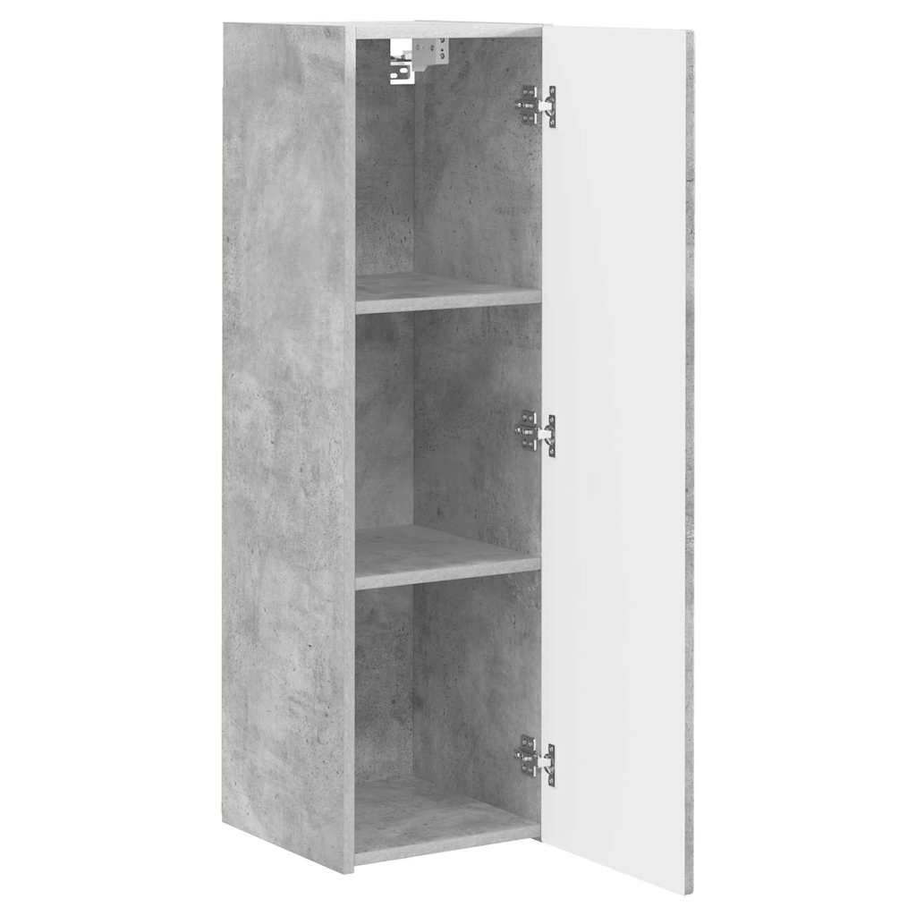 TV sieninė spintelė Betoninė 30 x 31 x 100 cm Apdirbta mediena
