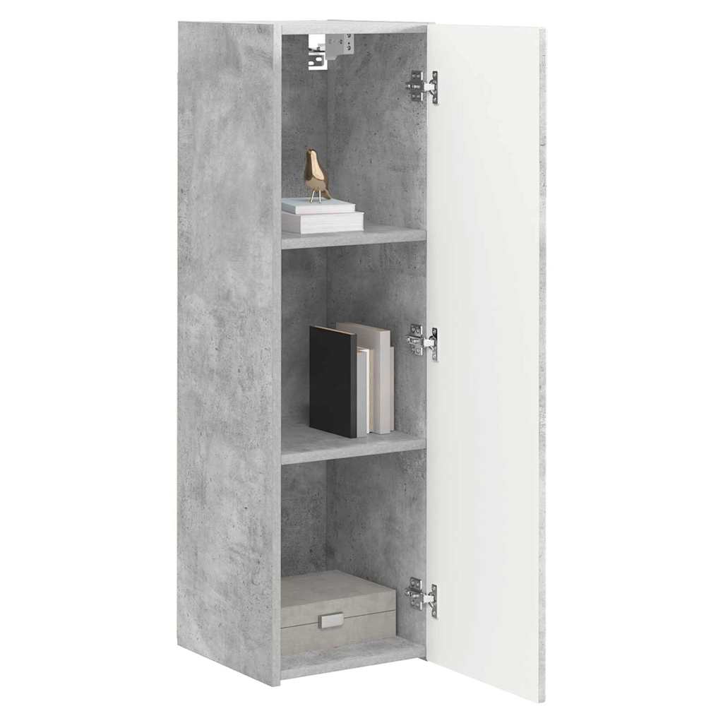 TV sieninė spintelė Betoninė 30 x 31 x 100 cm Apdirbta mediena