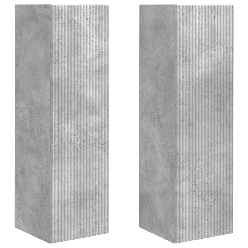 TV sieninė spintelė 2 pcs Betoninė 30 x 31 x 100 cm