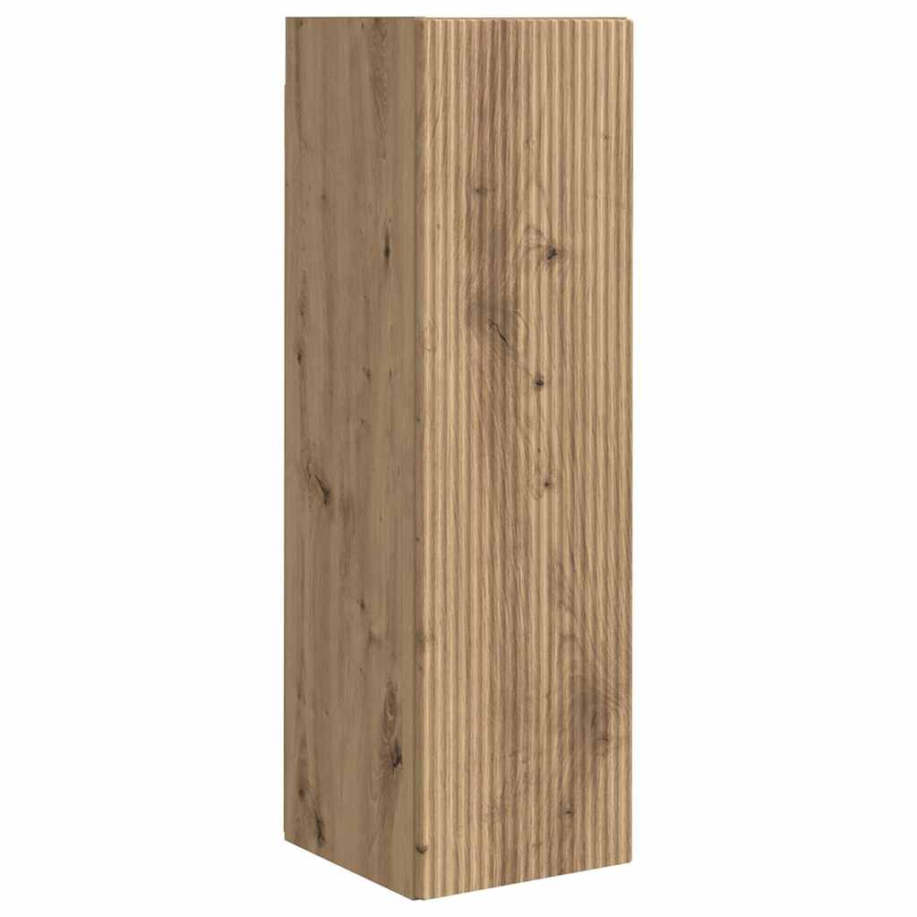 TV sieninė spintelė 2 pcs Meistrų ąžuolas 30 x 31 x 100 cm