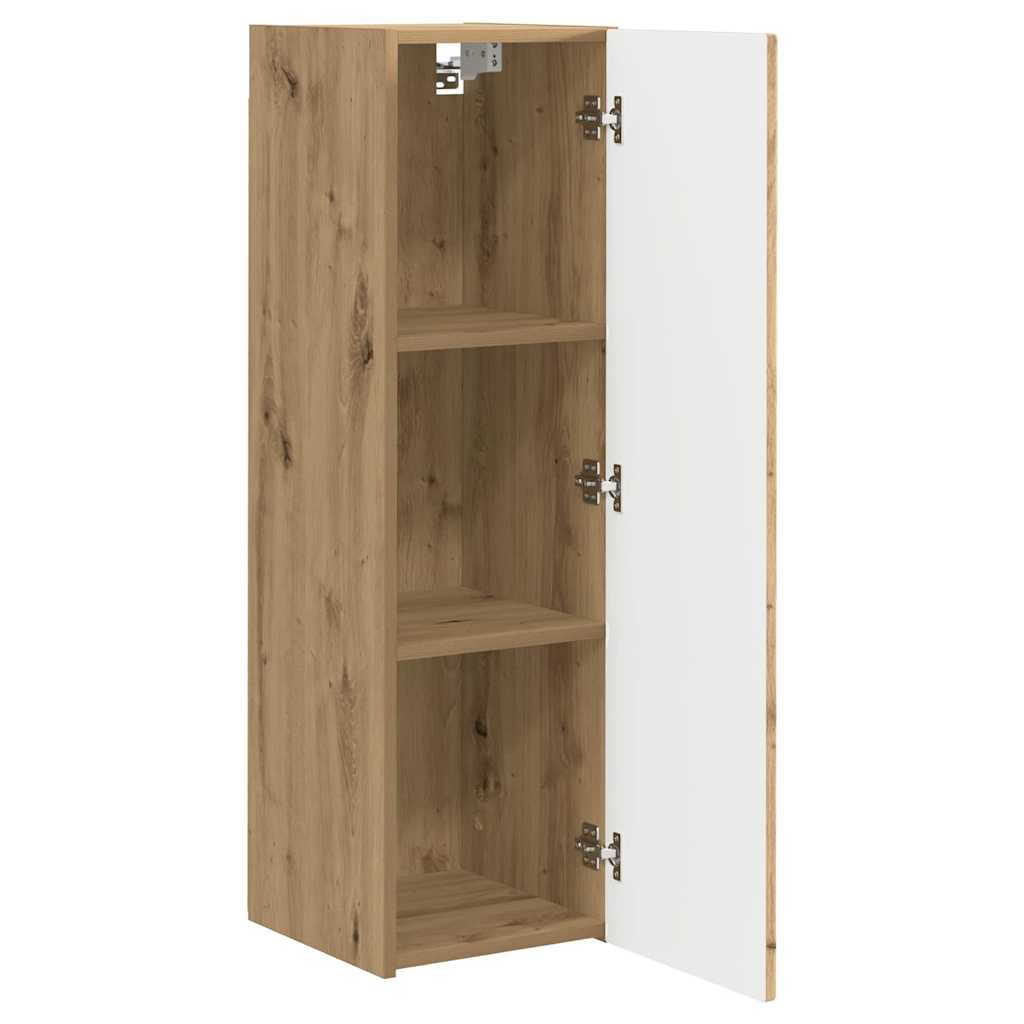 TV sieninė spintelė 2 pcs Meistrų ąžuolas 30 x 31 x 100 cm