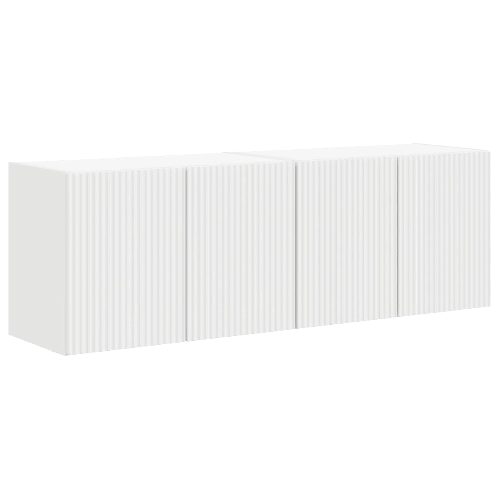 TV sieninė spintelė 2 pcs Balta 59,5 x 31 x 40 cm