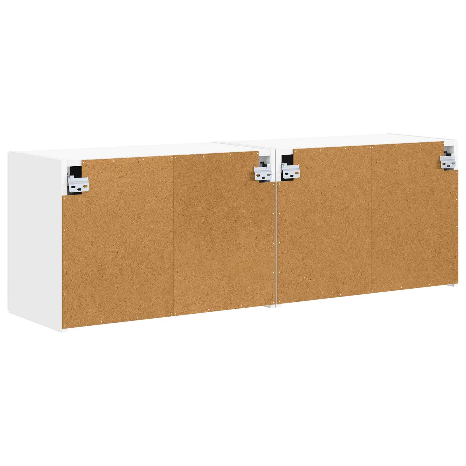 TV sieninė spintelė 2 pcs Balta 59,5 x 31 x 40 cm