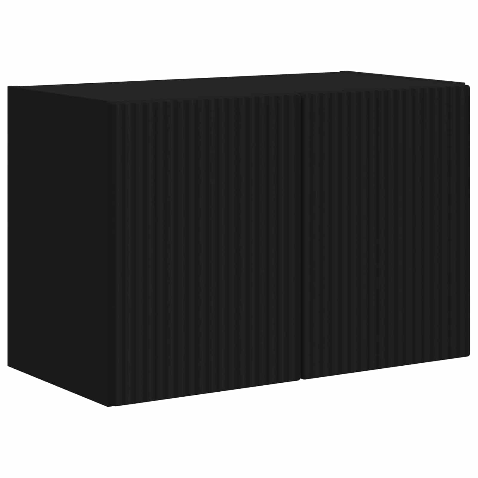 TV sieninė spintelė Juoda 59,5 x 31 x 40 cm Apdirbta mediena