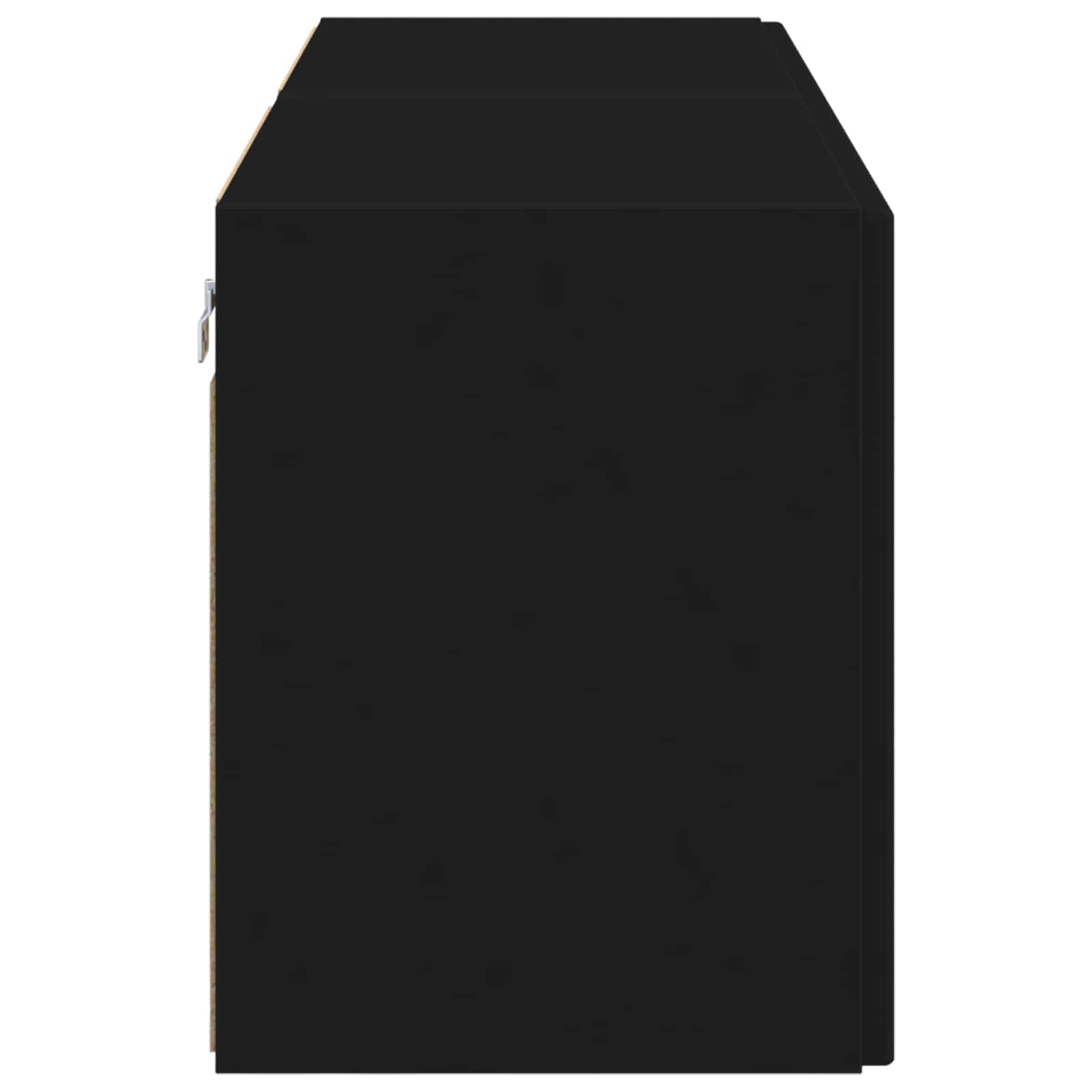TV sieninė spintelė 2 pcs Juoda 59,5 x 31 x 40 cm