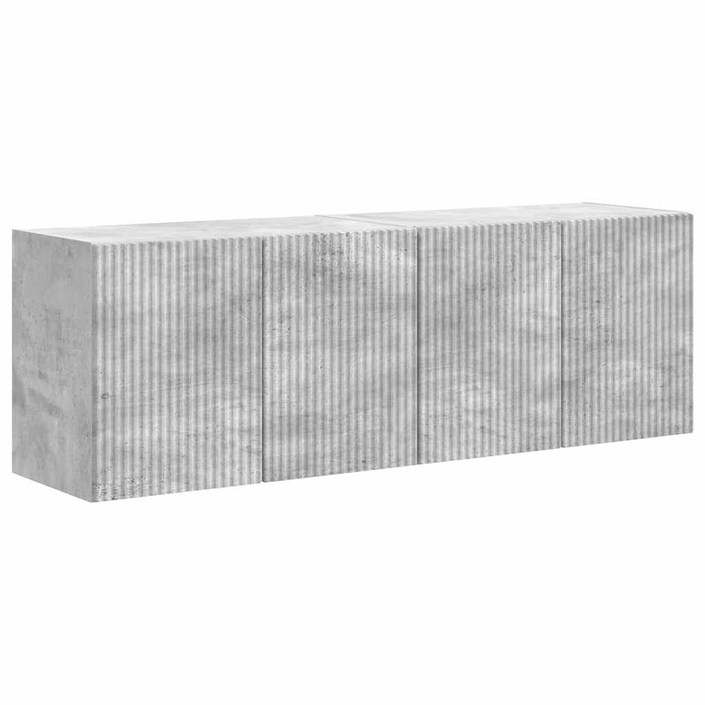 TV sieninė spintelė 2 pcs Betono pilka 59,5 x 31 x 40 cm