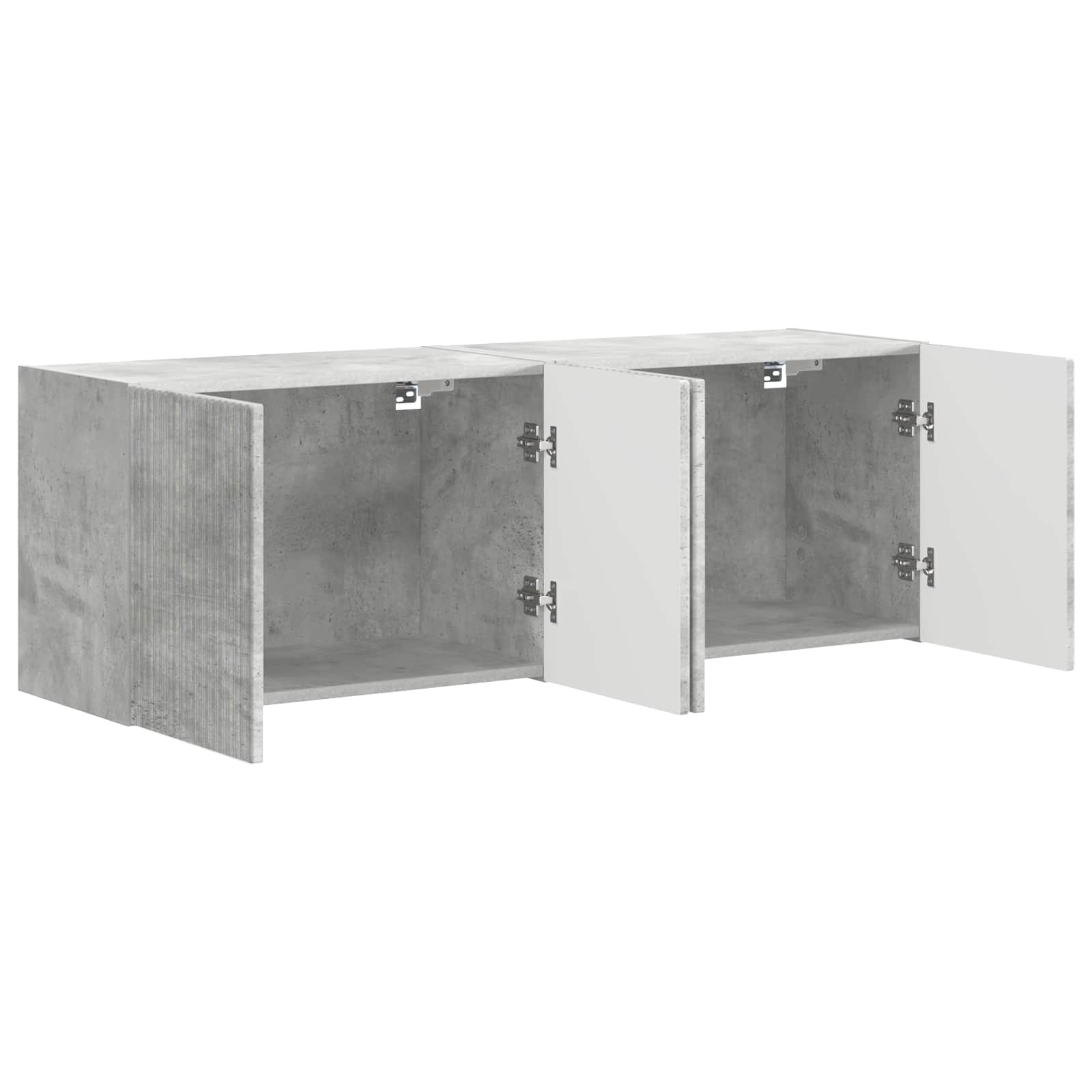 TV sieninė spintelė 2 pcs Betono pilka 59,5 x 31 x 40 cm