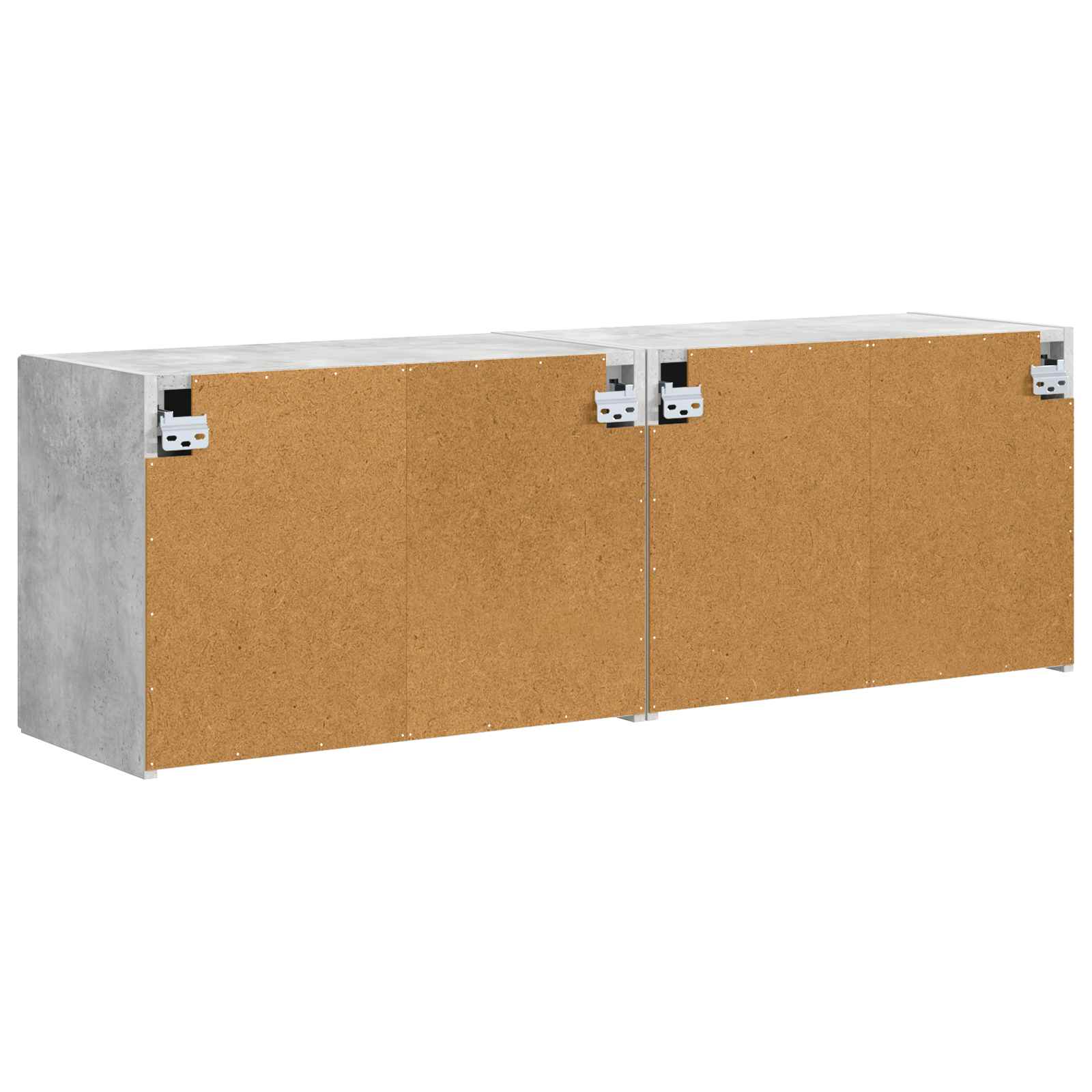 TV sieninė spintelė 2 pcs Betono pilka 59,5 x 31 x 40 cm