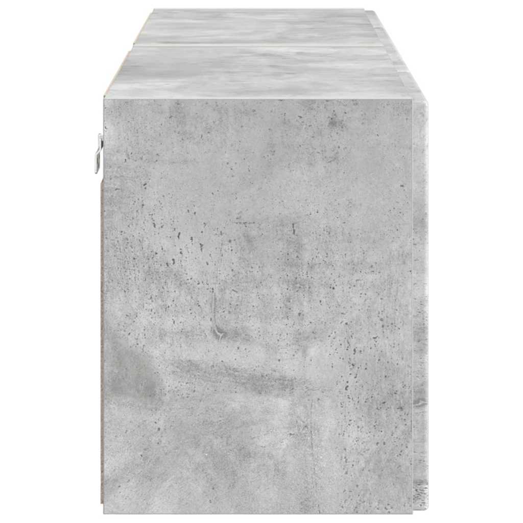 TV sieninė spintelė 2 pcs Betono pilka 59,5 x 31 x 40 cm