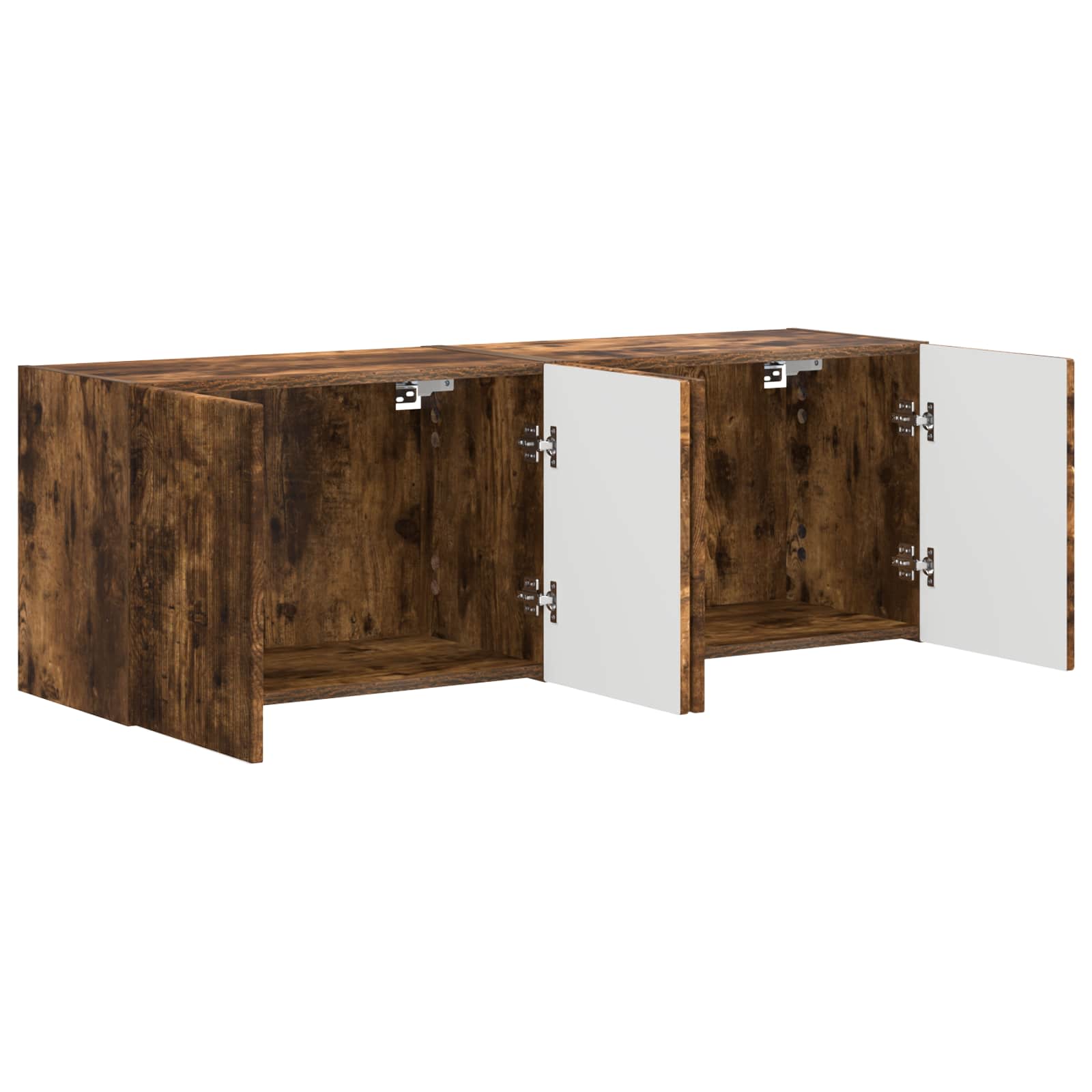 TV sieninė spintelė 2 pcs Rūkyta ąžuolas 59,5 x 31 x 40 cm