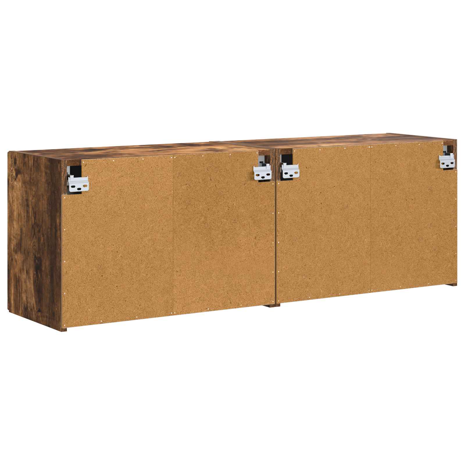 TV sieninė spintelė 2 pcs Rūkyta ąžuolas 59,5 x 31 x 40 cm