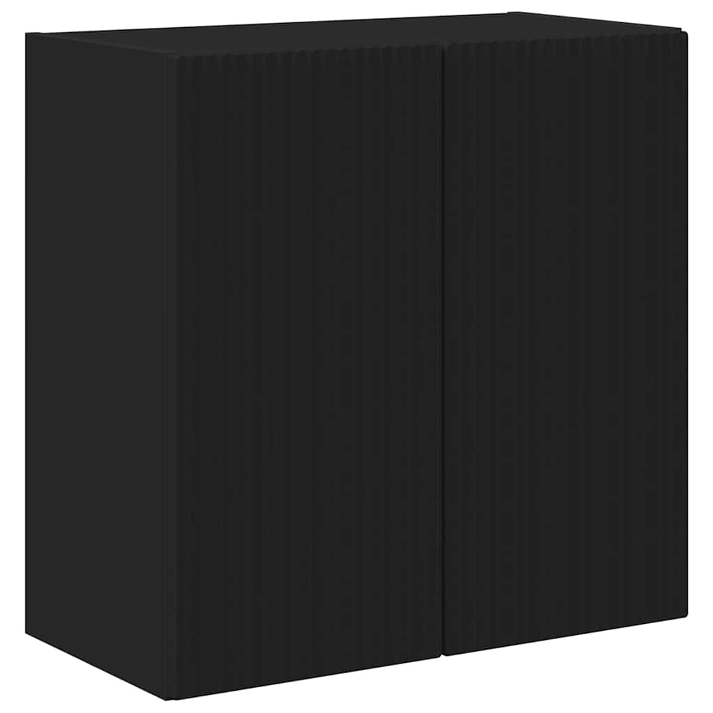 TV sieninė spintelė Juoda 59,5 x 31 x 60 cm Apdirbta mediena
