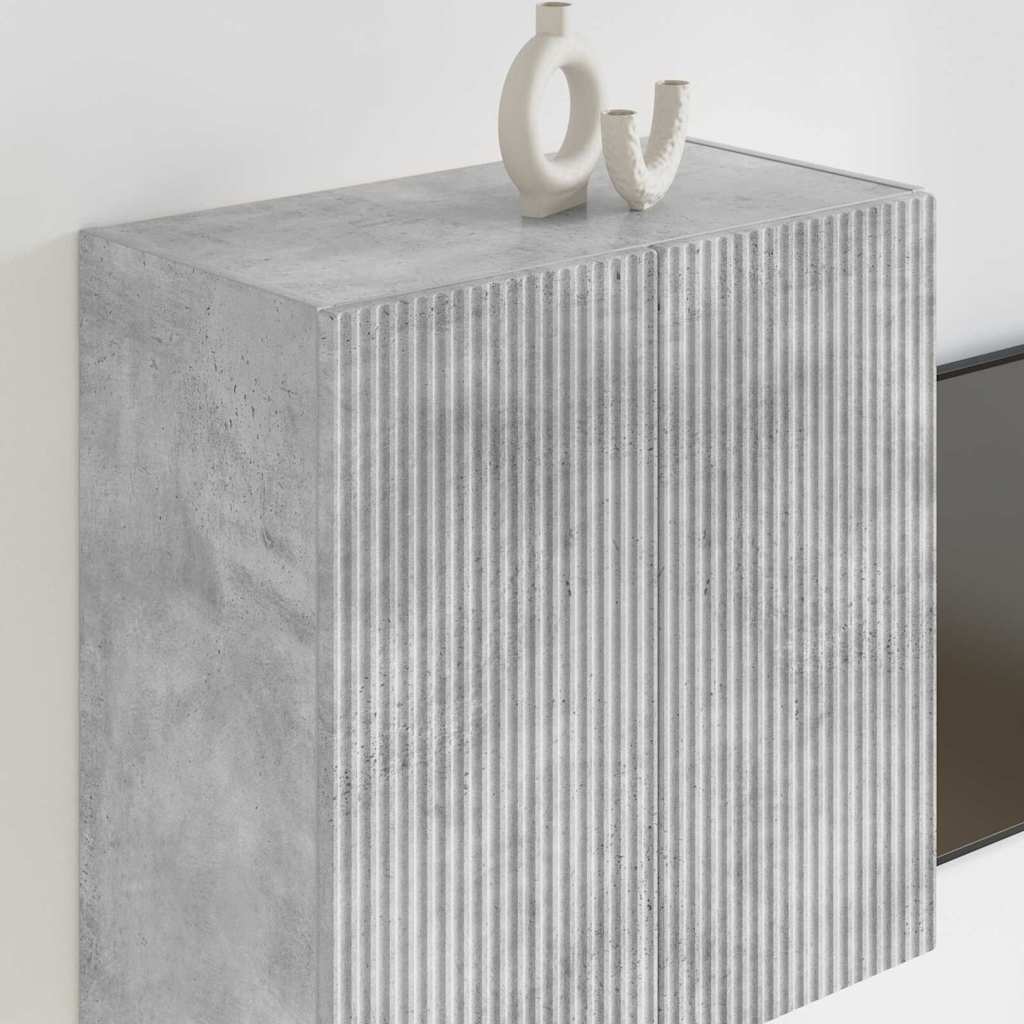 TV sienas skapītis Betona pelēks 59,5 x 31 x 60 cm