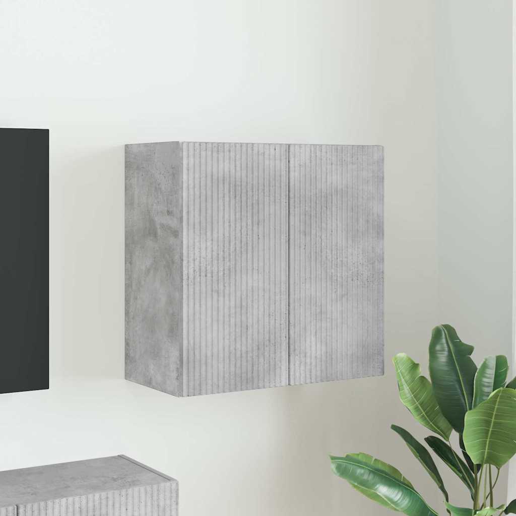 TV sienas skapītis Betona pelēks 59,5 x 31 x 60 cm