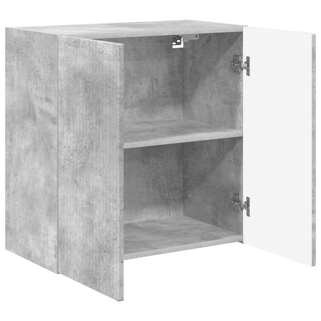 TV sienas skapītis Betona pelēks 59,5 x 31 x 60 cm