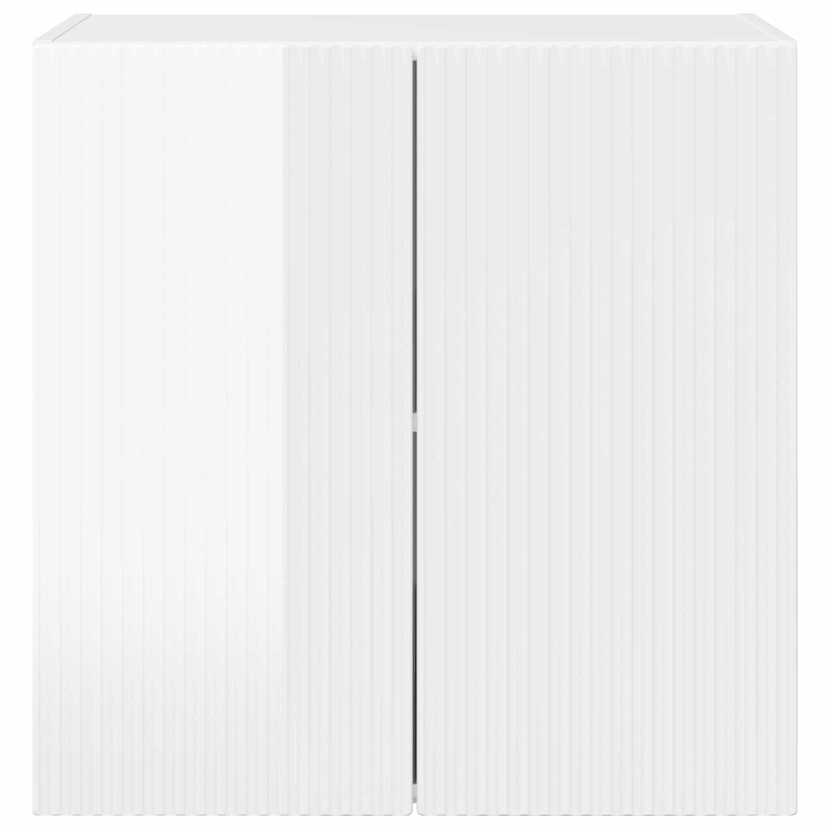 TV sieninė spintelė 59,5 x 31 x 60 cm Aukštai blizganti balta