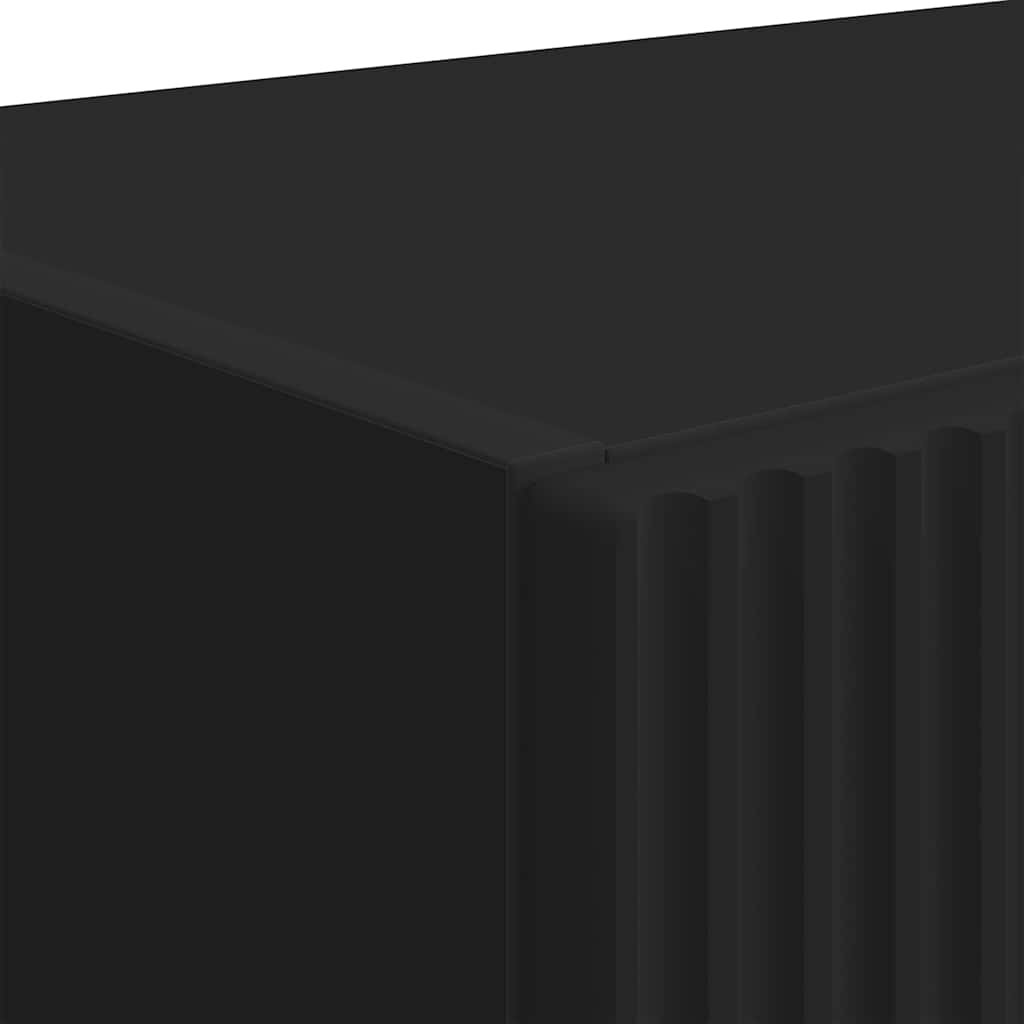 TV sieninė spintelė Juoda 59,5 x 31 x 80 cm Apdirbta mediena