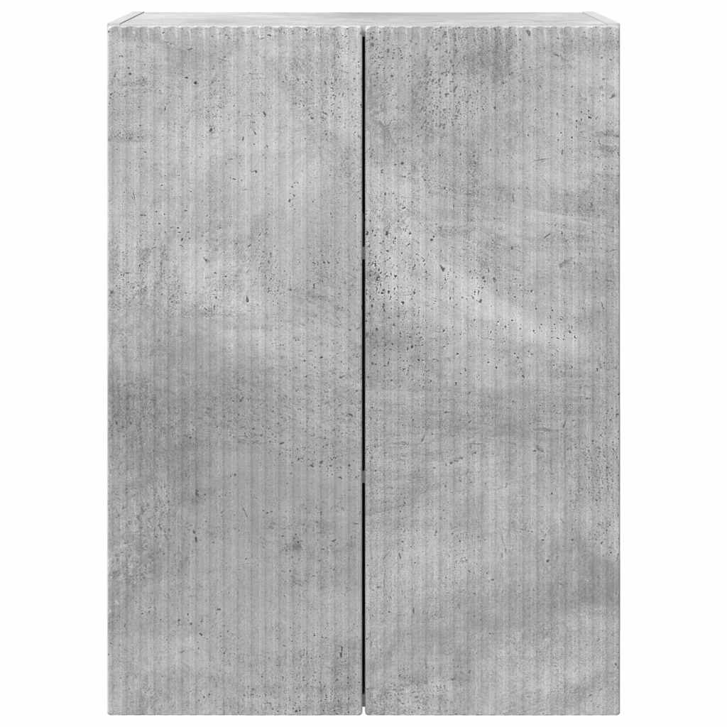 TV sienas skapītis Betona pelēks 59,5 x 31 x 80 cm