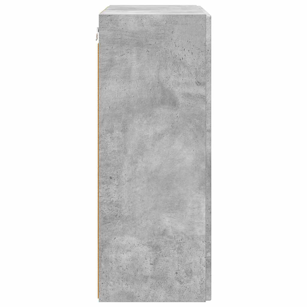 TV sienas skapītis Betona pelēks 59,5 x 31 x 80 cm