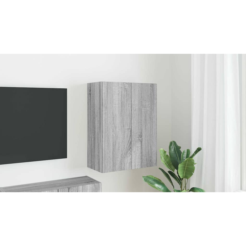TV sieninė spintelė Pilkas Sonoma 59,5 x 31 x 80 cm