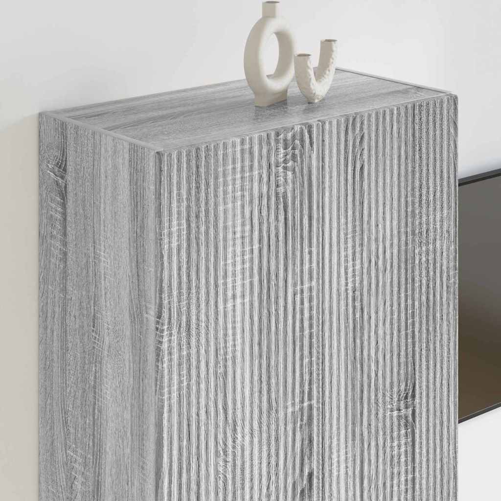 TV sieninė spintelė Pilkas Sonoma 59,5 x 31 x 80 cm