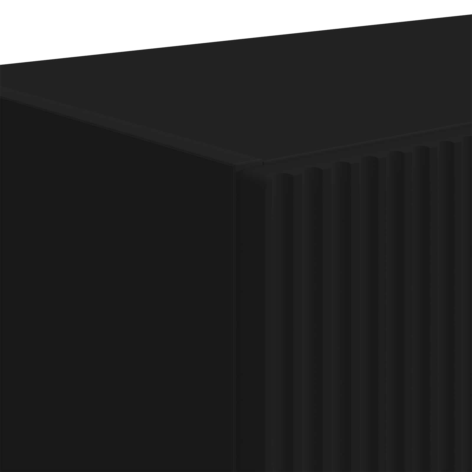 TV sieninė spintelė Juoda 59,5 x 31 x 100 cm Apdirbta mediena