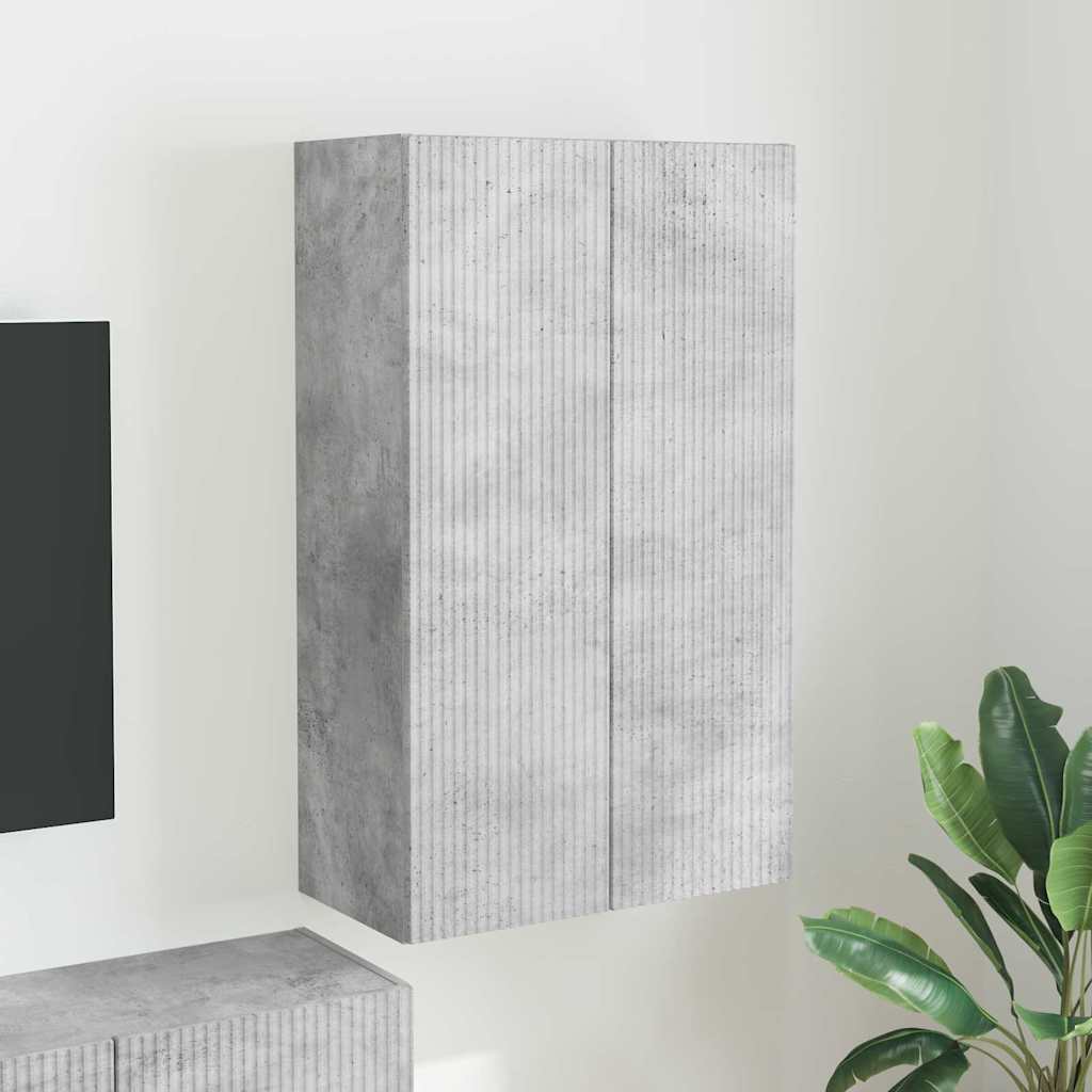 TV sienas skapītis Betona pelēks 59,5 x 31 x 100 cm