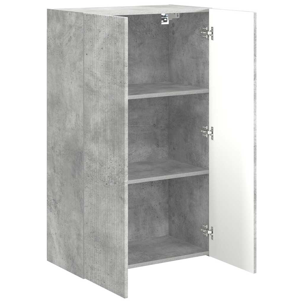 TV sienas skapītis Betona pelēks 59,5 x 31 x 100 cm