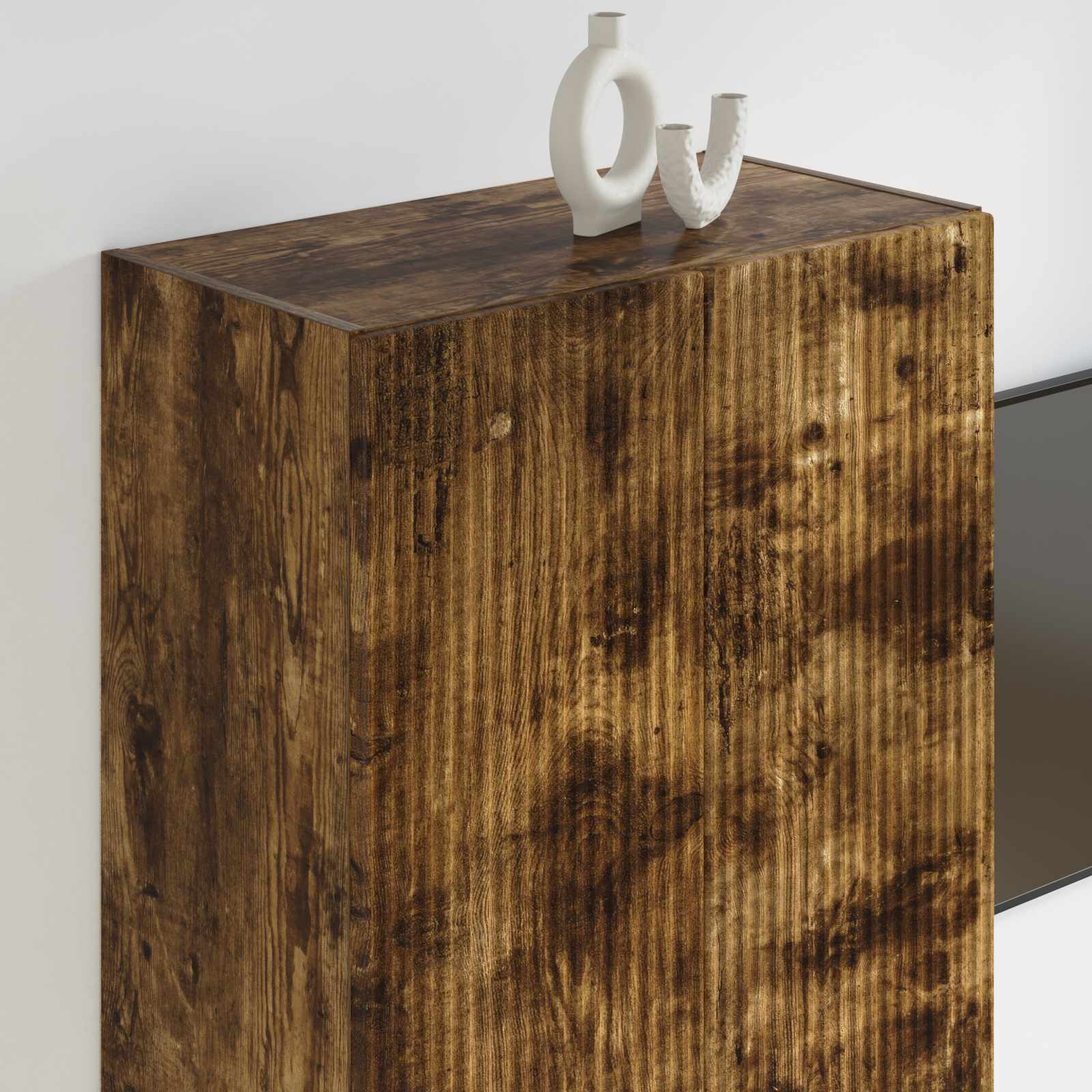 TV sienas skapītis Rūsināts ozols 59,5 x 31 x 100 cm