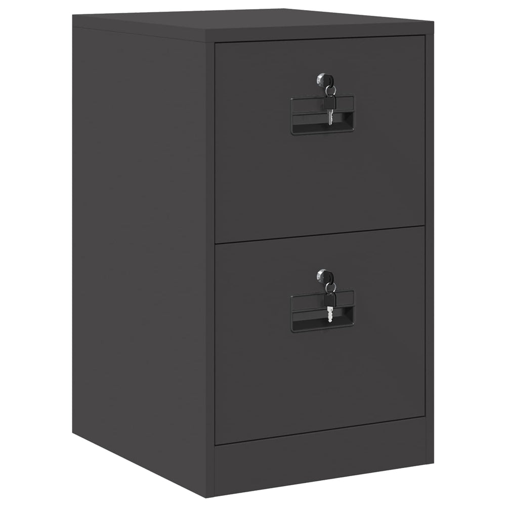 Filing Cabinet Black 44 x 50 x 106.5 cm Cold Rolled Steel