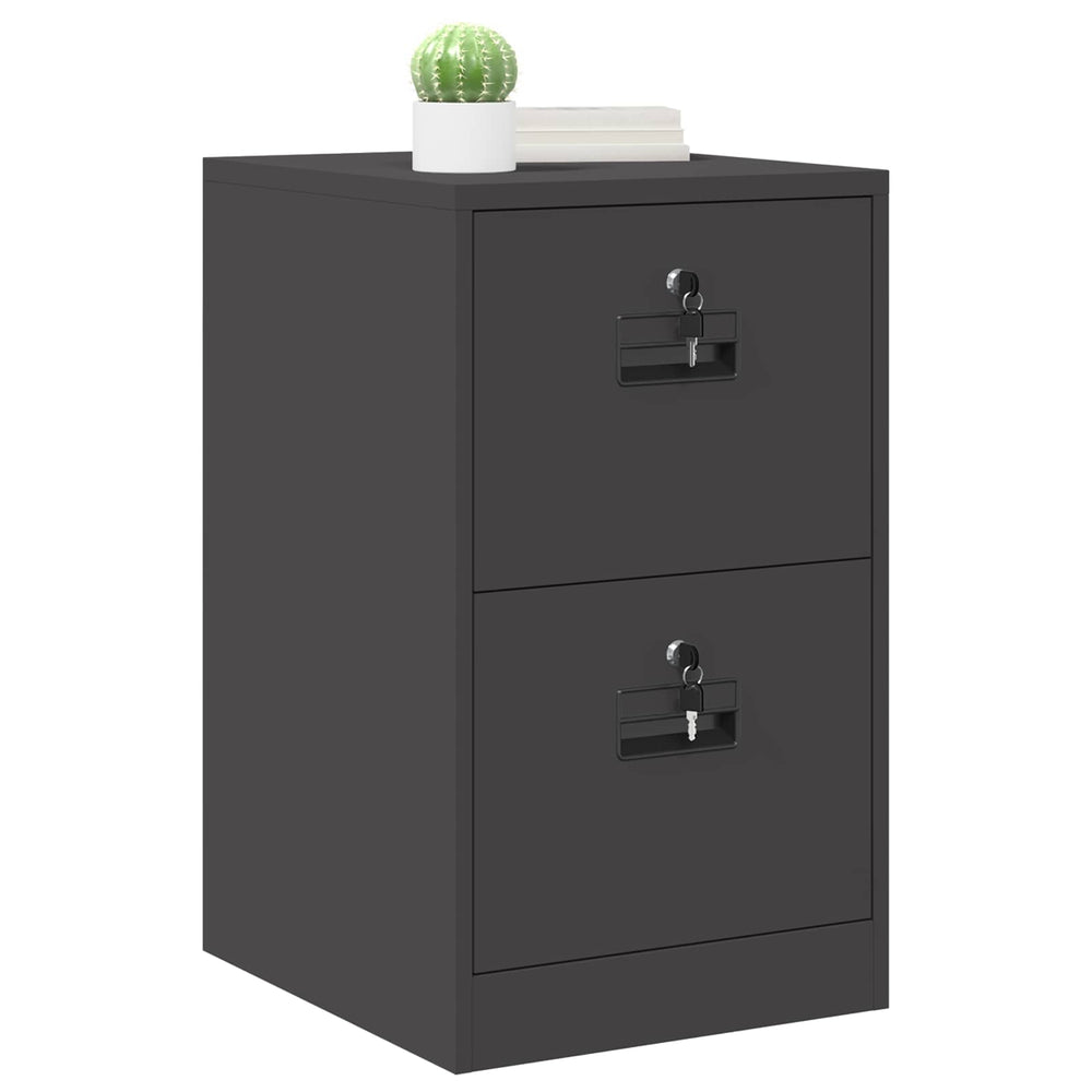 Filing Cabinet Black 44 x 50 x 106.5 cm Cold Rolled Steel