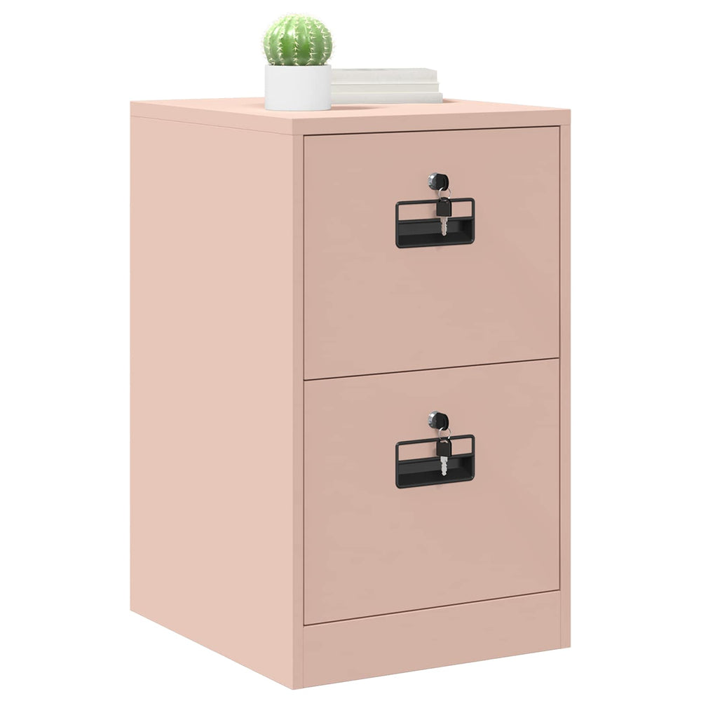 Filing Cabinet Pink 44 x 50 x 106.5 cm Cold-Rolled Steel