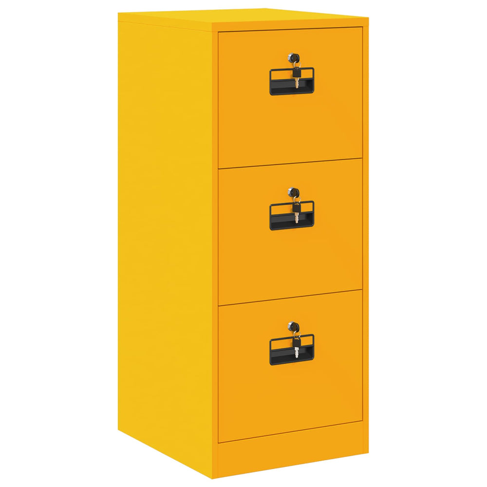 Filing cabinet with drawers Garučiai yellow 44 x 50 x 106.5 cm
