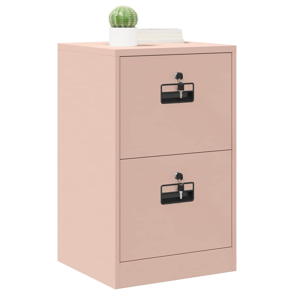 Filing Cabinet Pink 44 x 50 x 106.5 cm Cold-Rolled Steel
