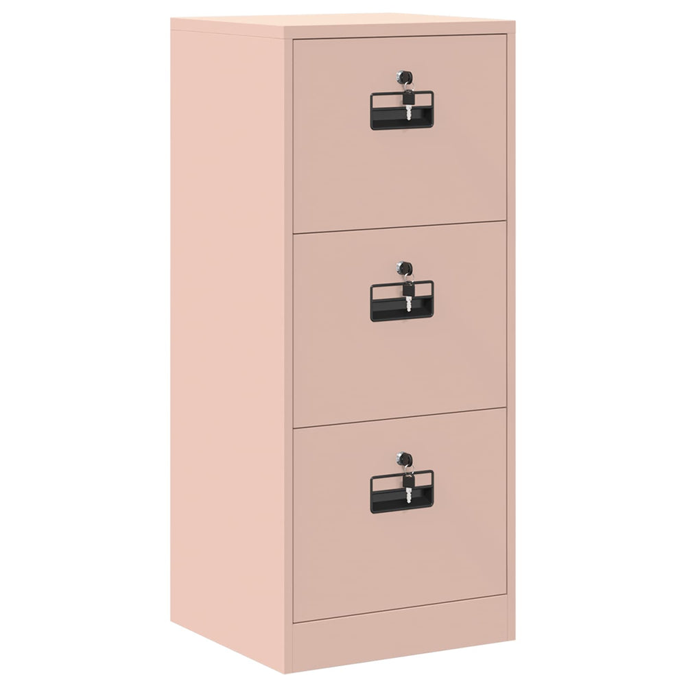 Filing Cabinet Pink 44 x 50 x 106.5 cm Cold-Rolled Steel