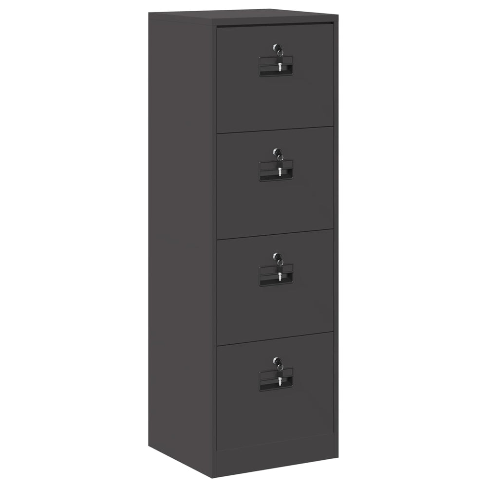Filing Cabinet Black 44 x 50 x 106.5 cm Cold Rolled Steel