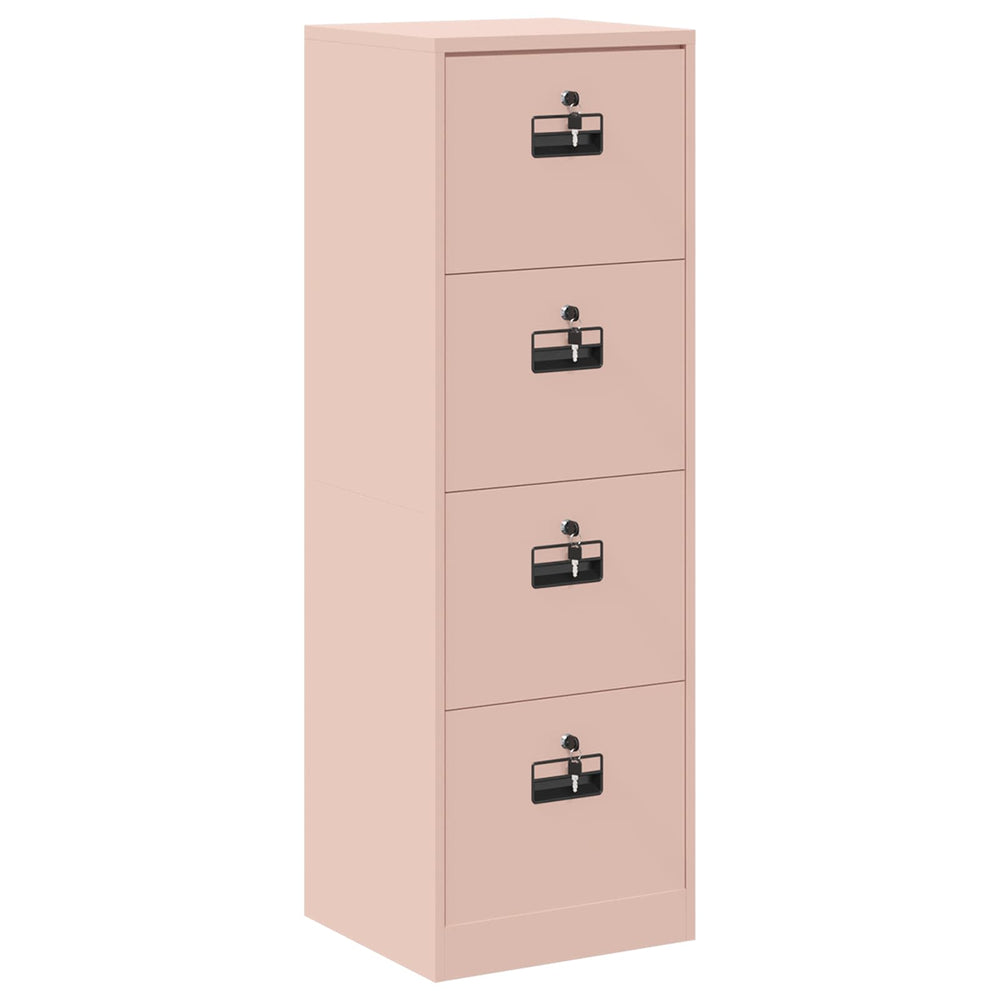 Filing Cabinet Pink 44 x 50 x 106.5 cm Cold-Rolled Steel