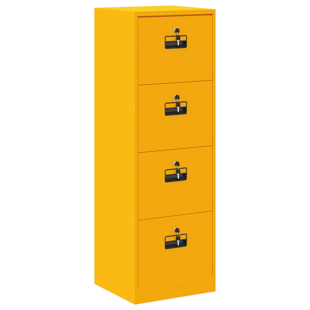 Filing cabinet with drawers Garučiai yellow 44 x 50 x 106.5 cm