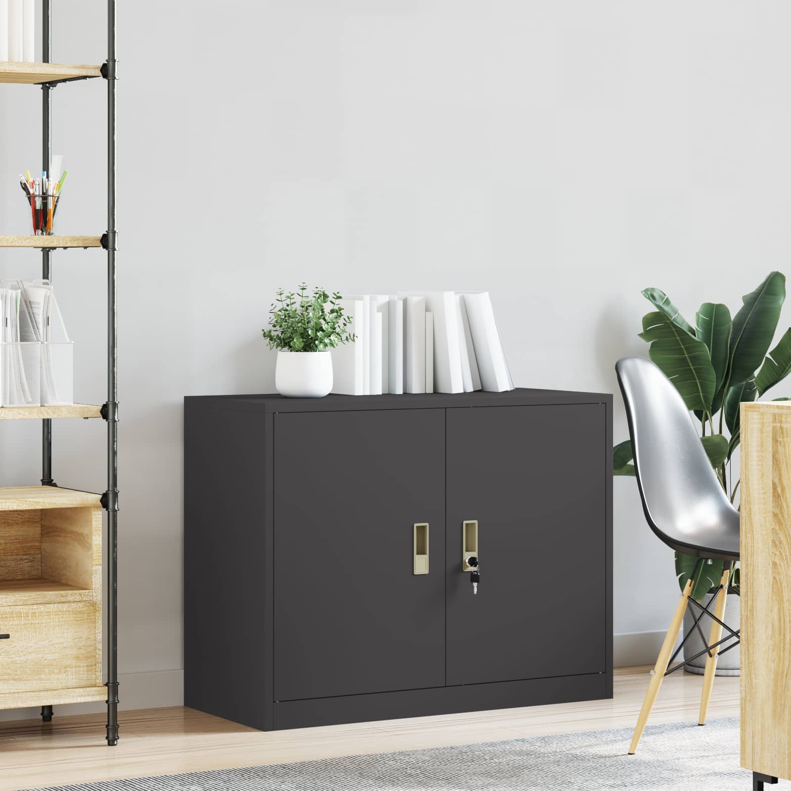 Oppbevaringsskap Juoda 90 x 40 x 70 cm Šaltai valcuita plienas