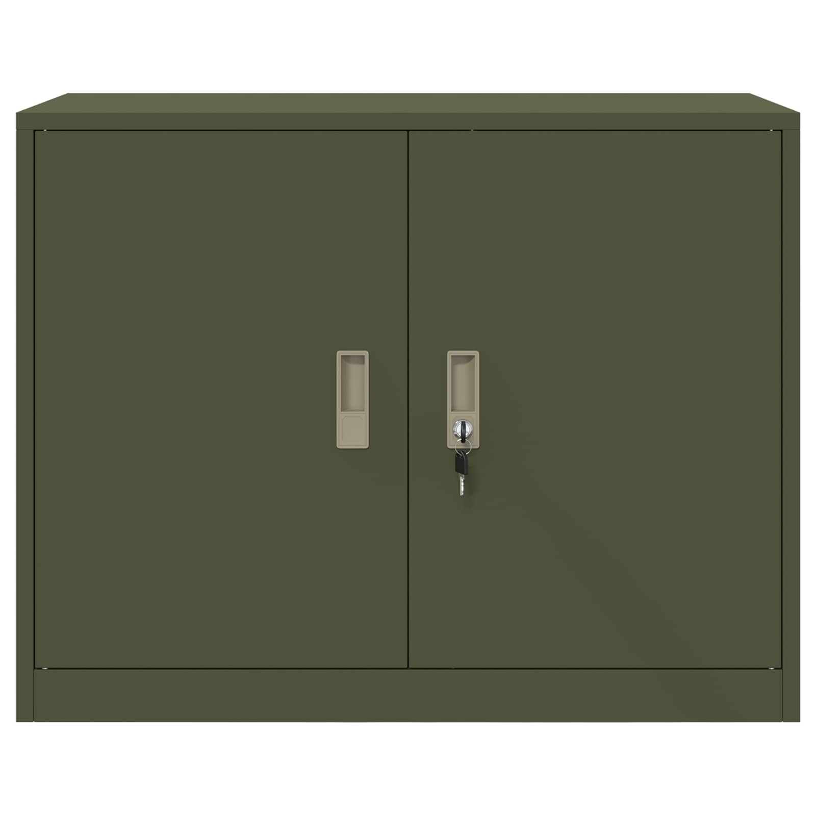 Storage Cabinet with Storage Olive Green 90 x 40 x 70 cm