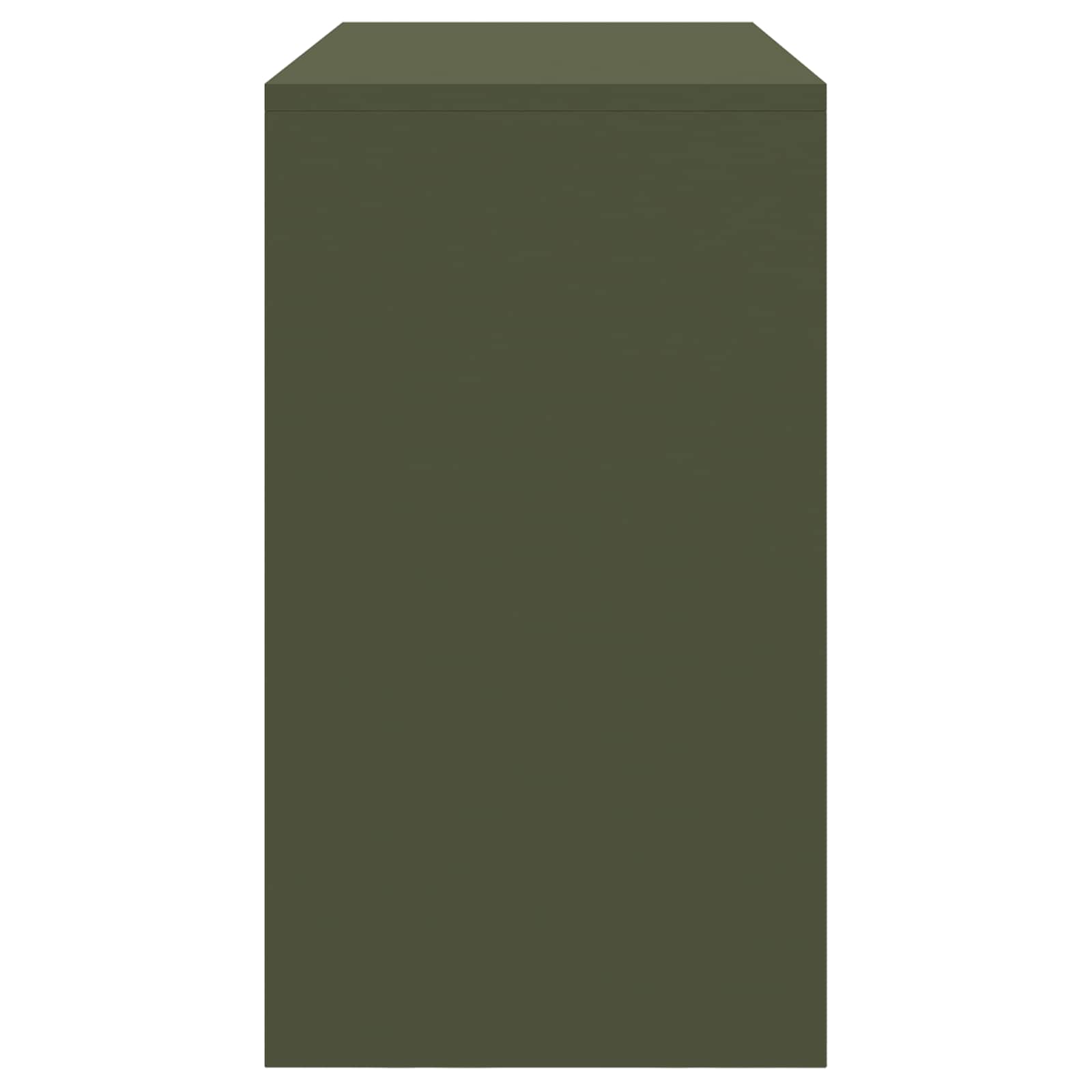 Storage Cabinet with Storage Olive Green 90 x 40 x 70 cm