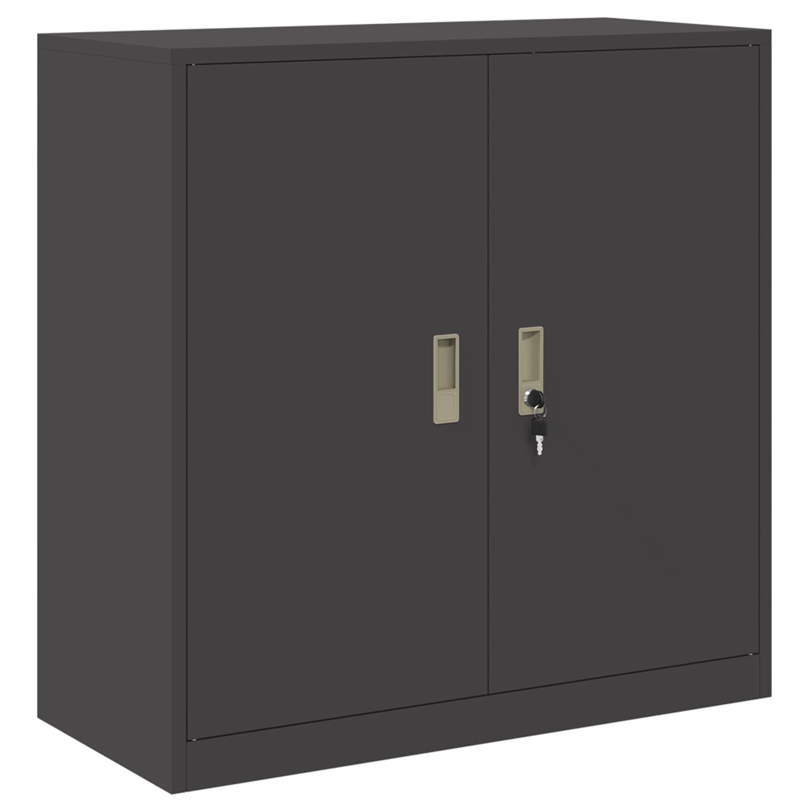 Storage cabinet Black 90 x 40 x 90 cm Cold-rolled steel