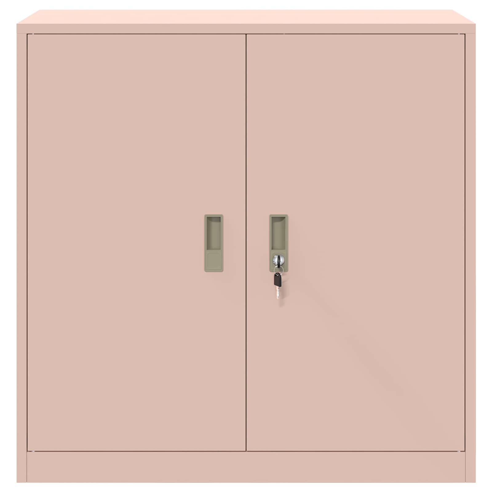 Storage Cabinet Pink 90 x 40 x 90 cm Cold Rolled Steel