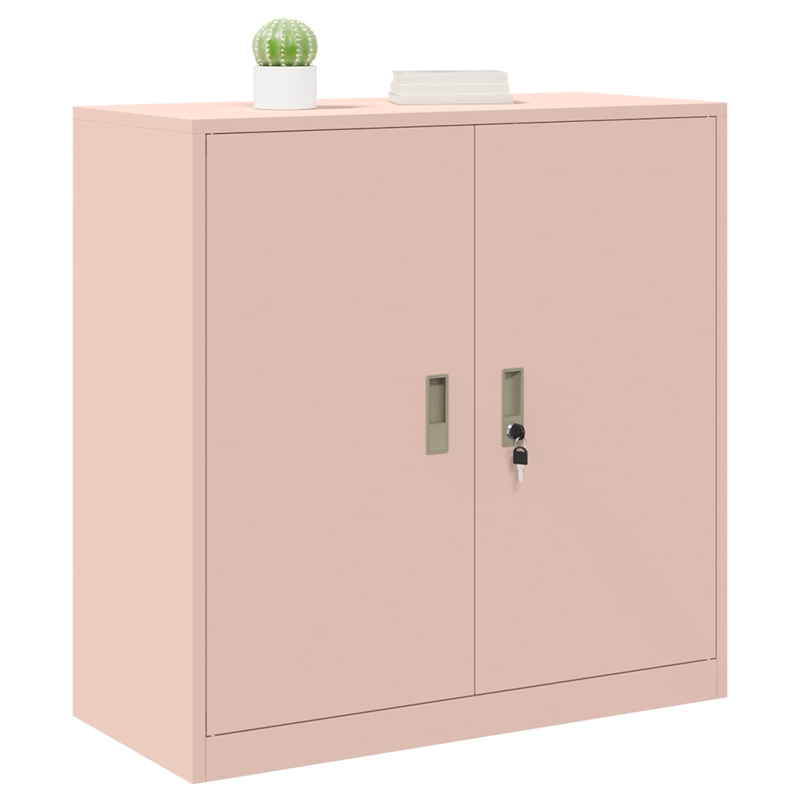Storage Cabinet Pink 90 x 40 x 90 cm Cold Rolled Steel